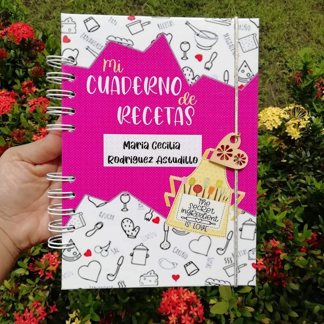 cuaderno de recetas scrapbook 